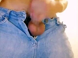 Watch this gay stud stroke his massive cock on webcam, teasing with every pump