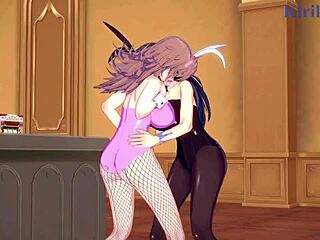 Intense Lesbian Action with Sagiri Sakurai, Setsuko Ohara, Excellen Browning in Hentai!