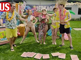 jerkaoke summertime orgy - featuring madison morgan rosalyn sphinx and more
