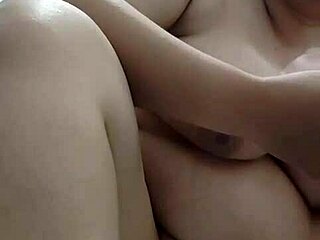vietnamese babe shoves bottle in shaved pussy.