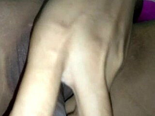 Amateur girls play with wet tight pussy together.