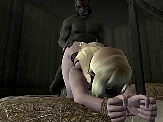 Elfs and Orcs Riding Wild with Big Tits in Crazy Bound Action