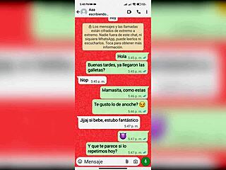 i invite my friend's cute latina girlfriend to fuck again via whatsapp