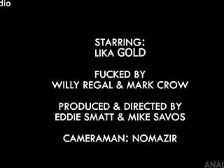 Lika Gold's holes pounded hard in DP