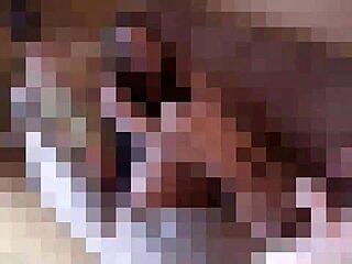 Annabelle becomes obsessed with Dres's sexy feet, licking and sucking them during a footjob session.