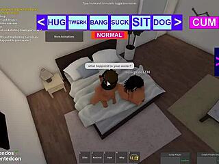 They watched her take a monster cock in kinky Roblox sex action.