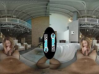 Allie Addison bangs landlord in VR to cover rent