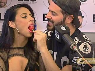 Beautiful Latina Hotwife Shares Podcast Experience with Presenter