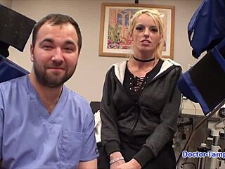 Dr Tampa conducts Tampa University entrance physical on Bella Ink.