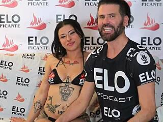 cute young colombian babe in interview before spicy room casting