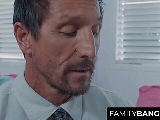 Marilyn Mansion Cuddles Stressed Stepfather Tommy Gunn Early Morning