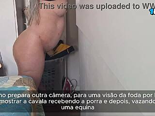 Bride receives lots of cum leaking from her pussy.