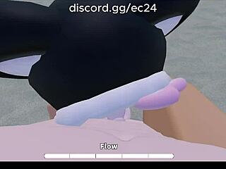 Adventurous Beach Encounter with a Roblox Character
