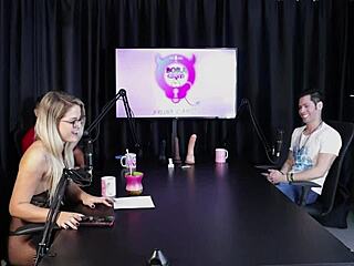 blonde feels hot and strips after guest mentions liberating woman in swing house
