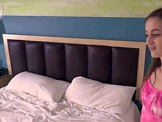 lusty stepdaughter nadia noja gets bent over and creampied in cowgirl