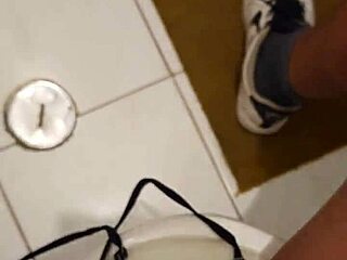 Friend's mom catches me with her panties and gives a wet blowjob