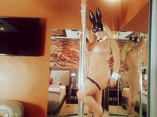 blonde latina with big natural tits dances sexy in easter special