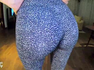 MysteriousKathy in leggings ready for cum in tight ass