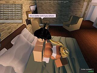 Roblox Slut Sucks and Fucks Massive Cock Hard