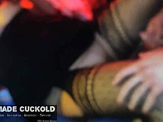 married milf enjoys a stranger at swingers club in group sex blowjob dancing