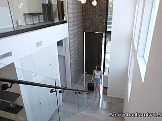 Big cock guy fucks his stepcousin in the bathroom pov