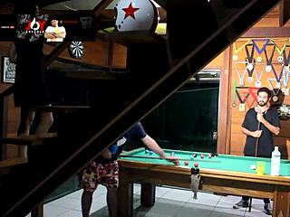 I lost the pool game so my wife and friend get to play 😏