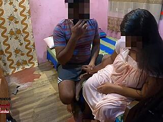 She fucks the landlord in missionary to pay rent, cheating on husband