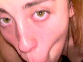 Rough slobbery facefuck with ball licking and deepthroat