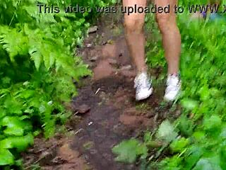 Naked Stepmom Teases With Perfect Body Outdoors