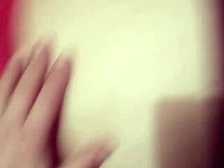 sensual pussy play in doggystyle position