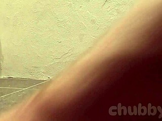 chubbykaot says, i'm on the floor with a dildo in public