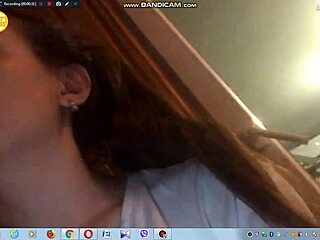 sexy brunette girl shows her big tits on webcam. so hot! 😍