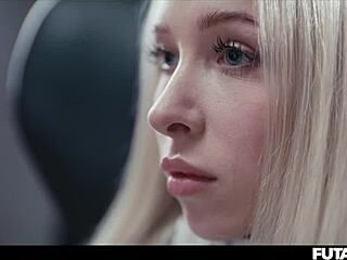 Time Stop Futa Surprise - Huge Tits Brunette Grows Cock