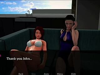 redhead teen explores erotic family game with small tits