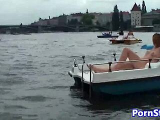 Watch this eurobabe ride that waterbike naked?