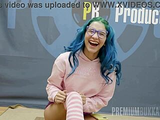 min galilea receives blowjobs and swallows cumshots