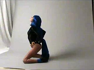 amateur cosplay raven from public outdoor event with costumes