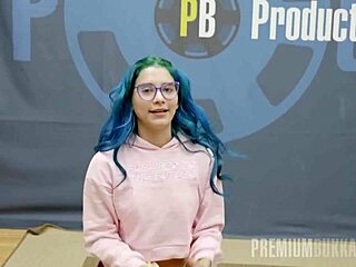 min galilea receives blowjobs and swallows cumshots