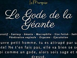 Le gode de la géante - french audio jerk off instructions for macrophilia