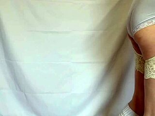 Asian in Sailor Uniform Gets Sexy Lingerie and Anal Plug Inserted
