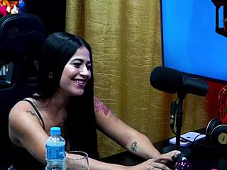 latina luuh barbosa strips on podcast big ass
