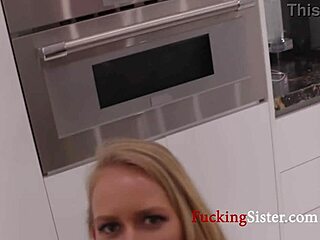 helping stepmom calm nerves while stepsis spies on taboo action!