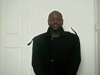 Arm stretching exercise mimicking masturbation movements intensely