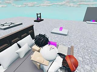 Hey whore, wanna fuck this huge white boy in our roblox collab?