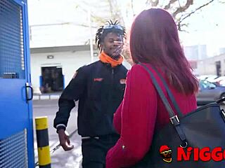 Lucia Bianco Rescues Black Guy With Her Big Tits And Long Hair