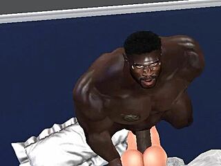 Huge hunk clinton mcdonald instructs neighborhood wife on taking his huge black monster cock