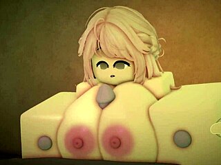 Animated Roblox Titty Fuck Scene With Busty Character