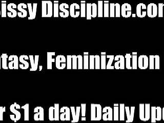 In a casual scene, the dominant woman insists he SLIPS into her lacy PANTIES for intense FEMDOM play in POV style.