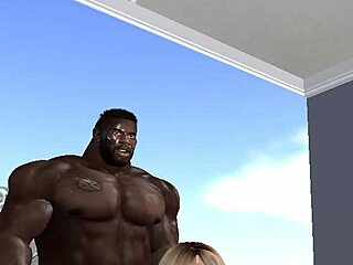 Huge hunk clinton mcdonald instructs neighborhood wife on taking his huge black monster cock