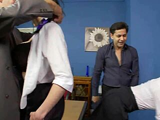 Ben Dover's finishing school teaches bad schoolgirls like Romana and Krystal naughty lessons.